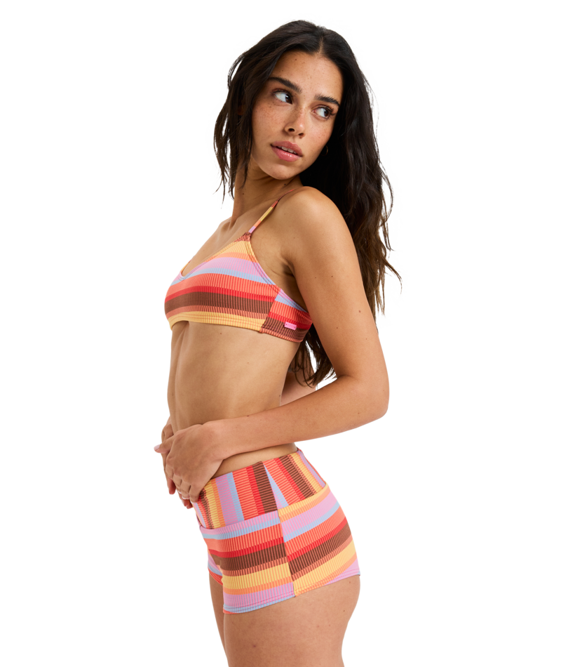 Roxy Sunset Stripe Bralette in PINK COSMOS