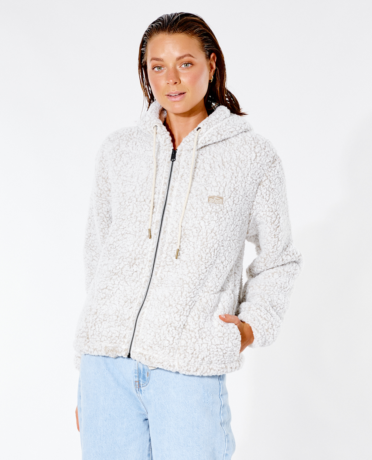 Rip Curl Dark And Stormy Zip Through in OFF WHITE