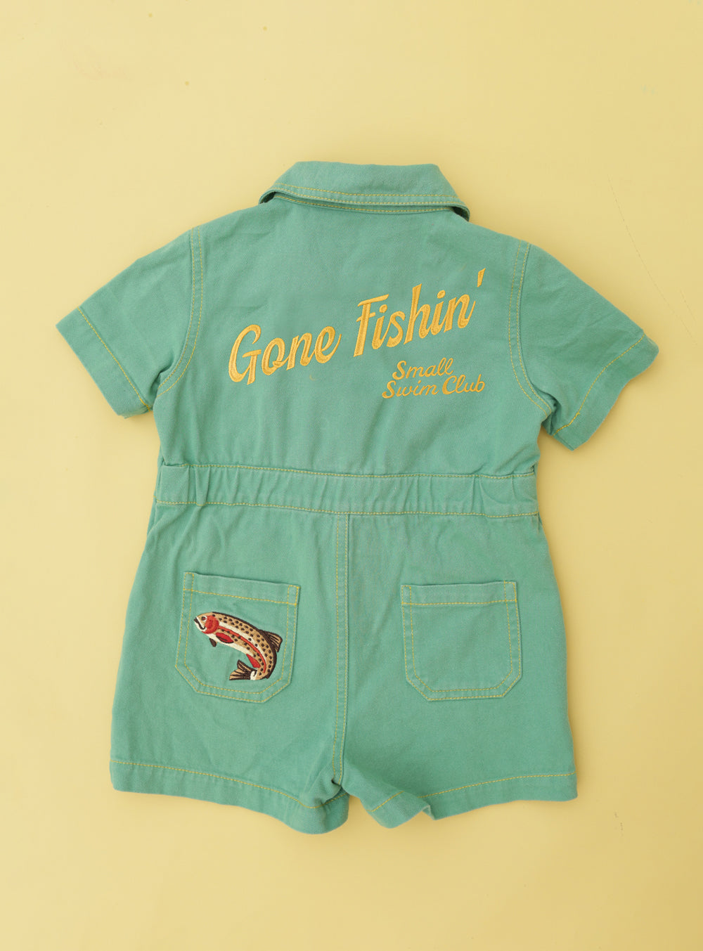 Small Swim Club Gone Fishin' Jumpsuit in Gone Fishin