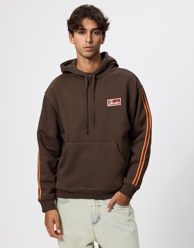 Thrills Co Make Em Tough Slouch Pull On Cropped Hood - Postal Brown