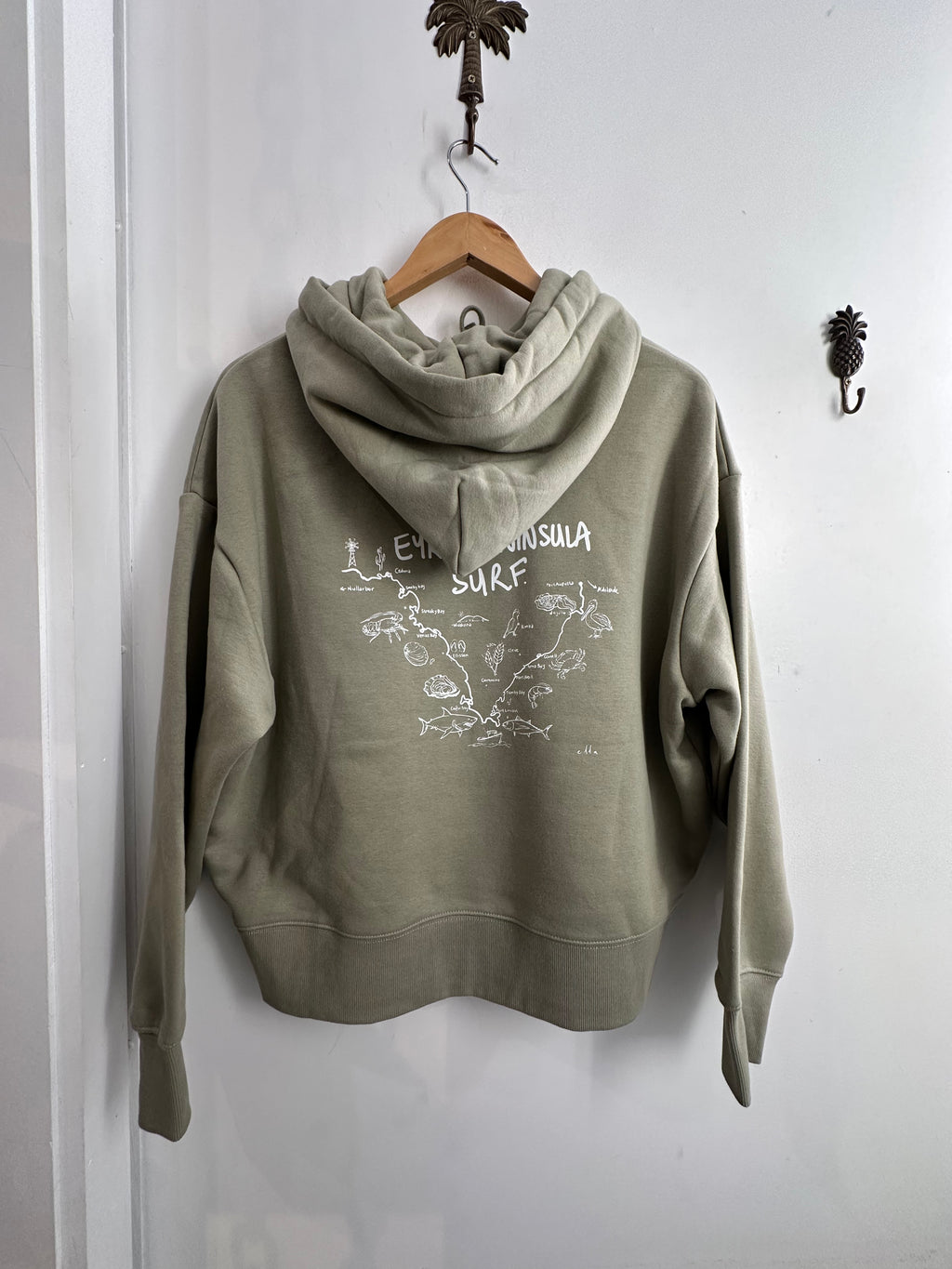 EP SURF Womens Eucalyptus Map Hood