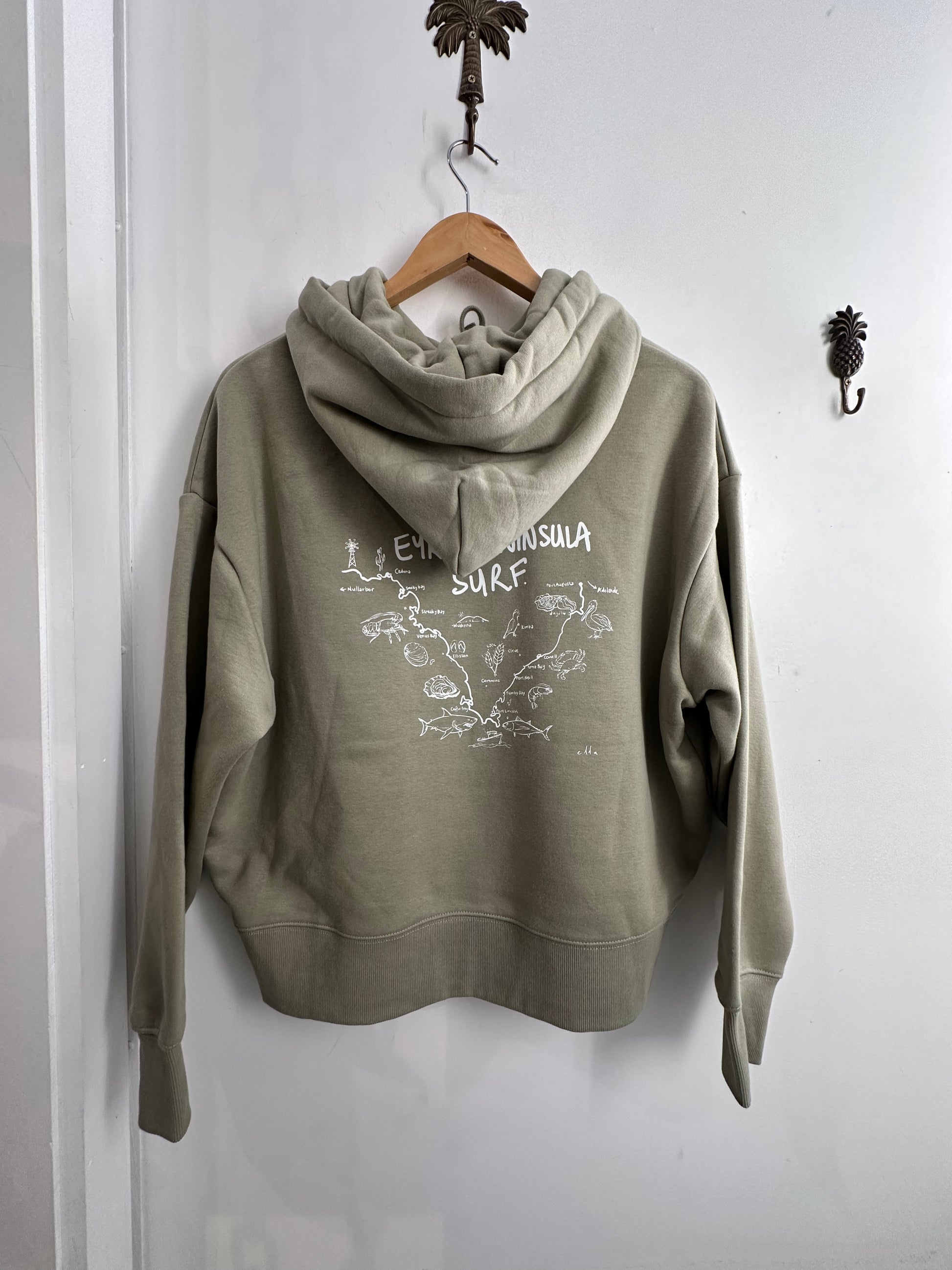 EP SURF Womens Eucalyptus Map Hood