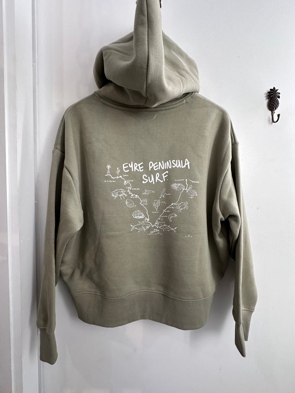 EP SURF Womens Eucalyptus Map Hood