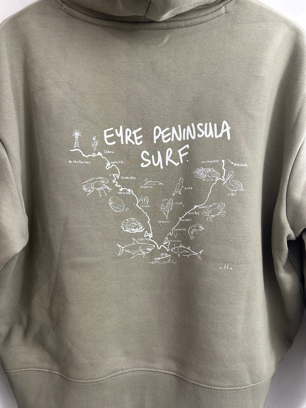 EP SURF Womens Eucalyptus Map Hood