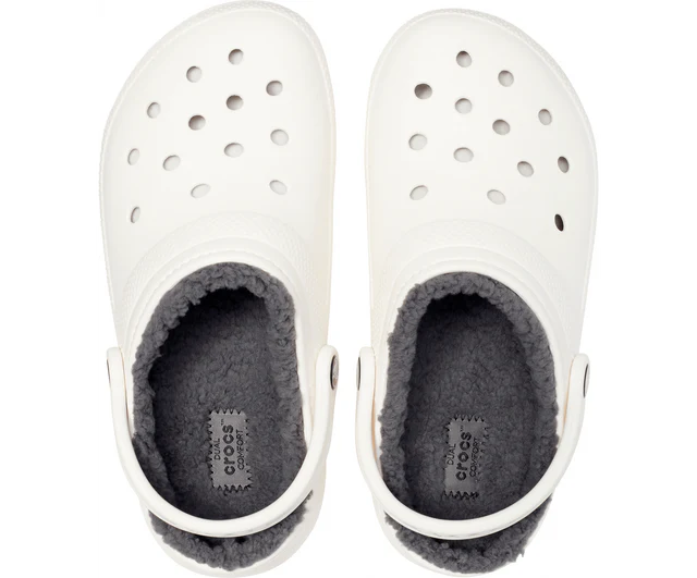 Crocs Classic Lined Clog Whi/Gry