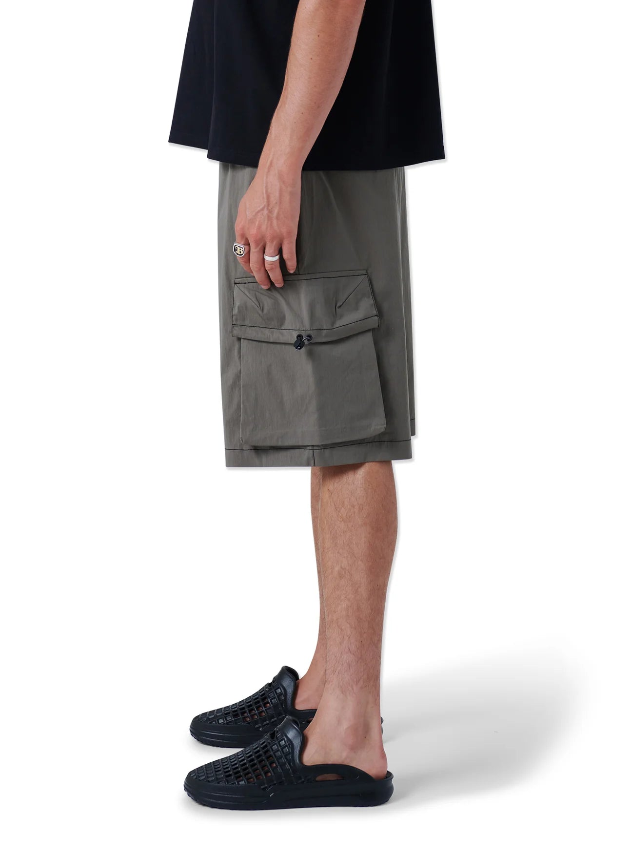 Barney Cools Parachute Short Pewter