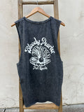 EP SURF Mens Bloody Pearler Tank - Black Stonewash/White