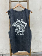EP SURF Mens Bloody Pearler Tank - Black Stonewash/White