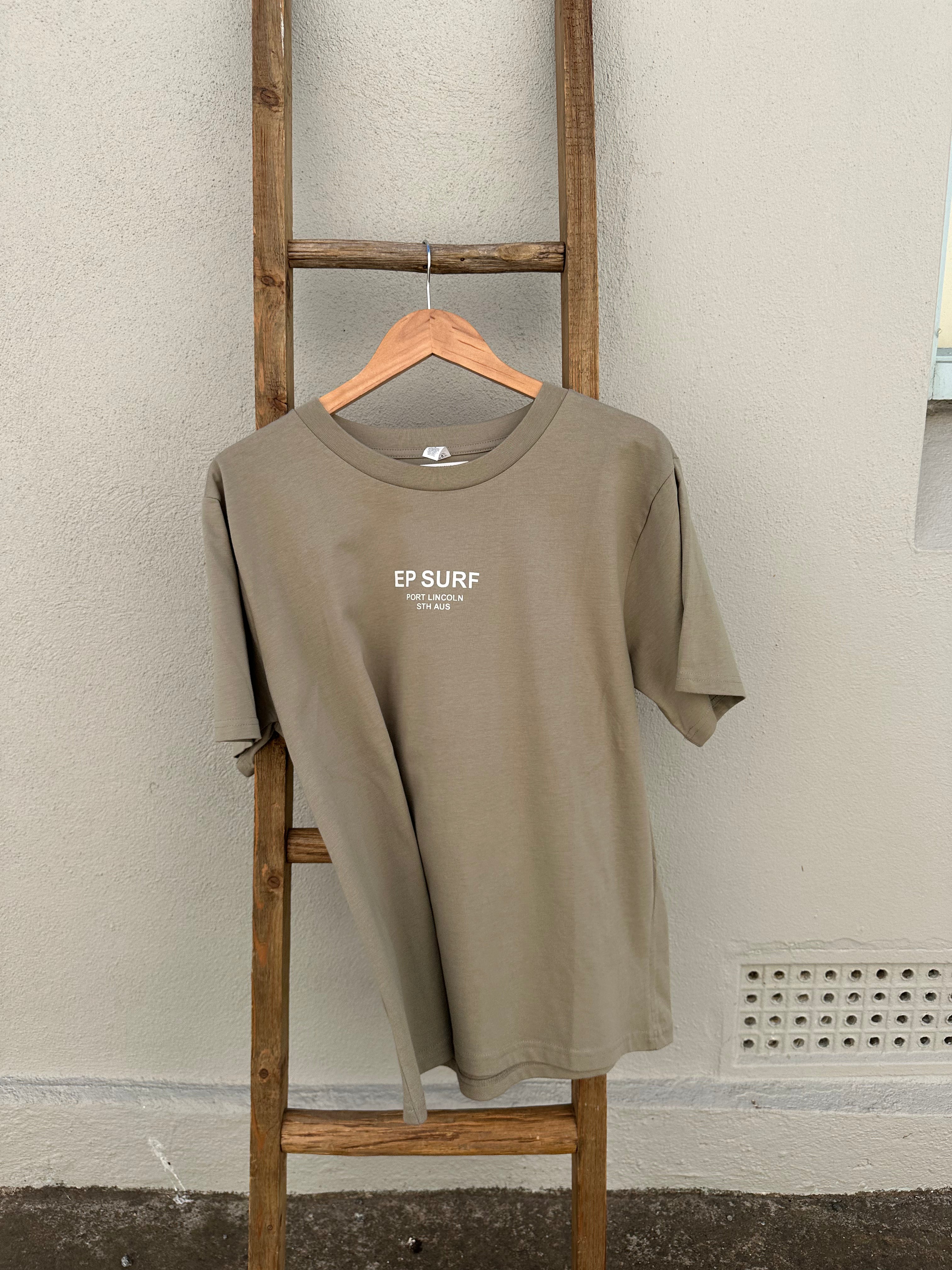 EP SURF Womens Signs Tee - Eucalyptus/Off White