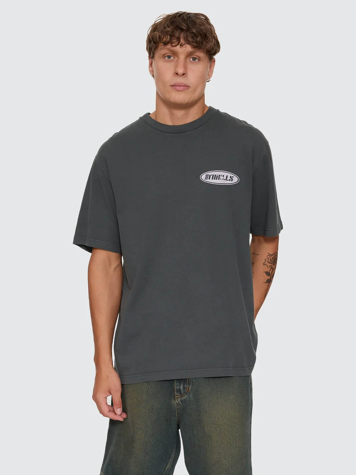 Thrills Co Odyssey Core Oversize Tee - Deep Mineral Blue