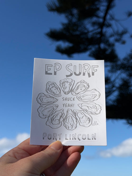 EP SURF Shuck Yeah Sticker