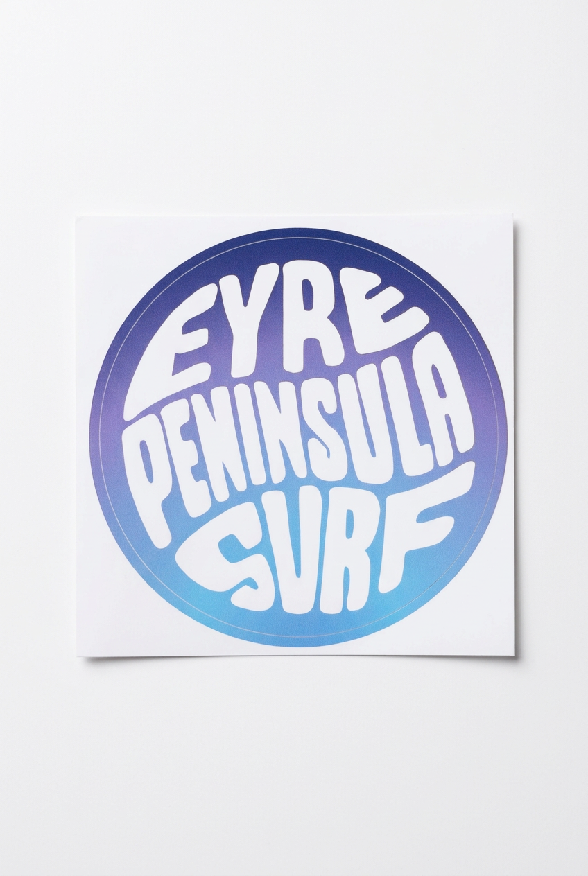 EP SURF Globe Sticker - Blue