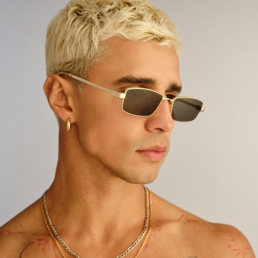 Le Specs Bizarro in BRIGHT GOLD / CLEAR