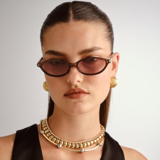 Le Specs Duskfall in PEARL CHOCOLATE