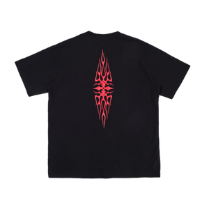 Globe Stacked Ss Tee in BLACK