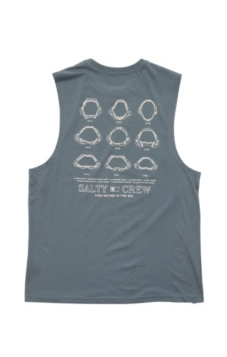 Salty Crew Jawbone Muscle Tank in STORM
