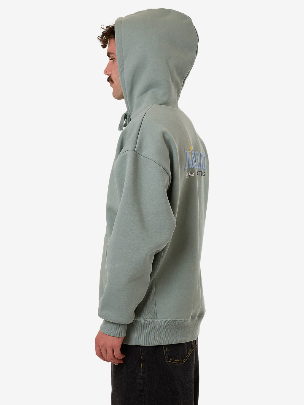 Thrills Ambient Connections Slouch Pull On Hood - Chinois Green in Chinois Green