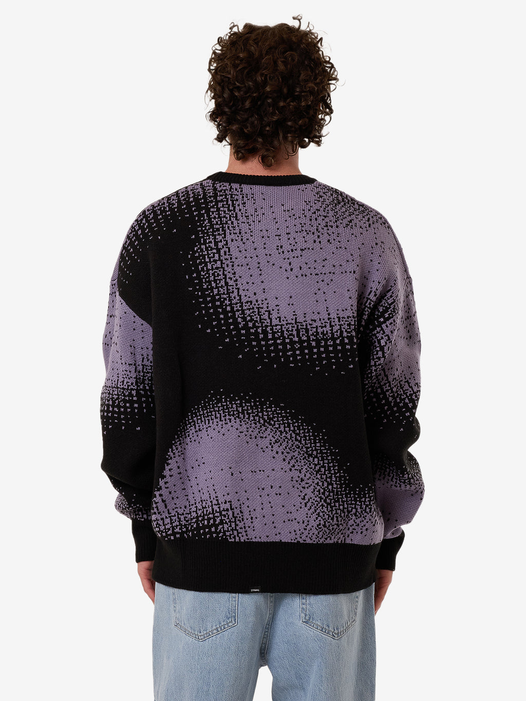 Thrills Relax Your Eyes Crew Knit - Black in Black