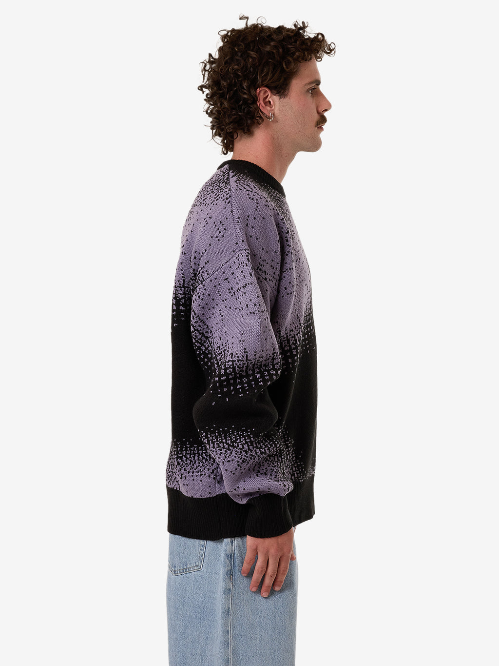 Thrills Relax Your Eyes Crew Knit - Black in Black