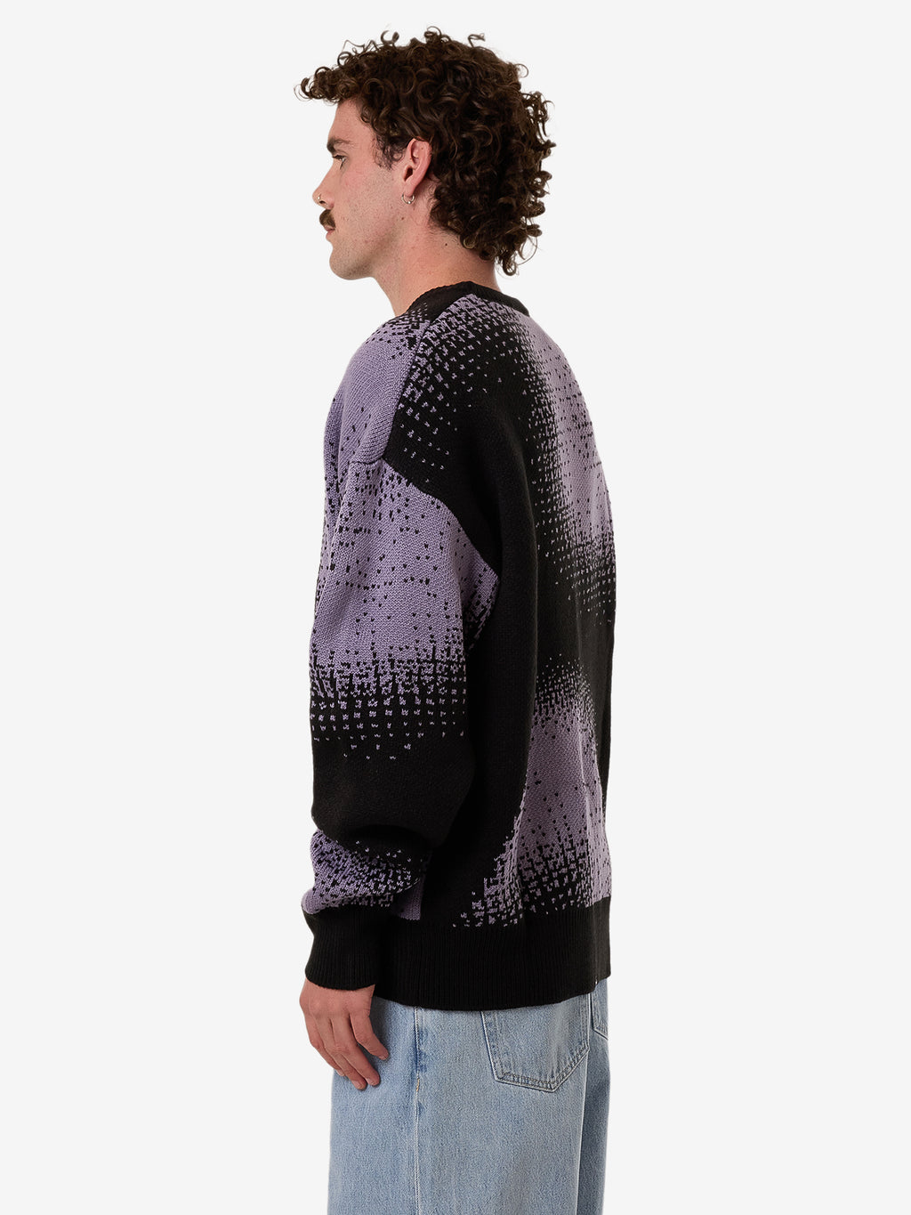 Thrills Relax Your Eyes Crew Knit - Black in Black