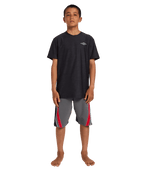Billabong Boys Diamond Shoreline Lf Ss in BLACK HEATHER
