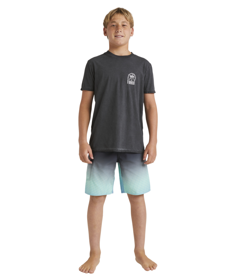 Billabong Boys Big Wave Shaz Ss in BLACK