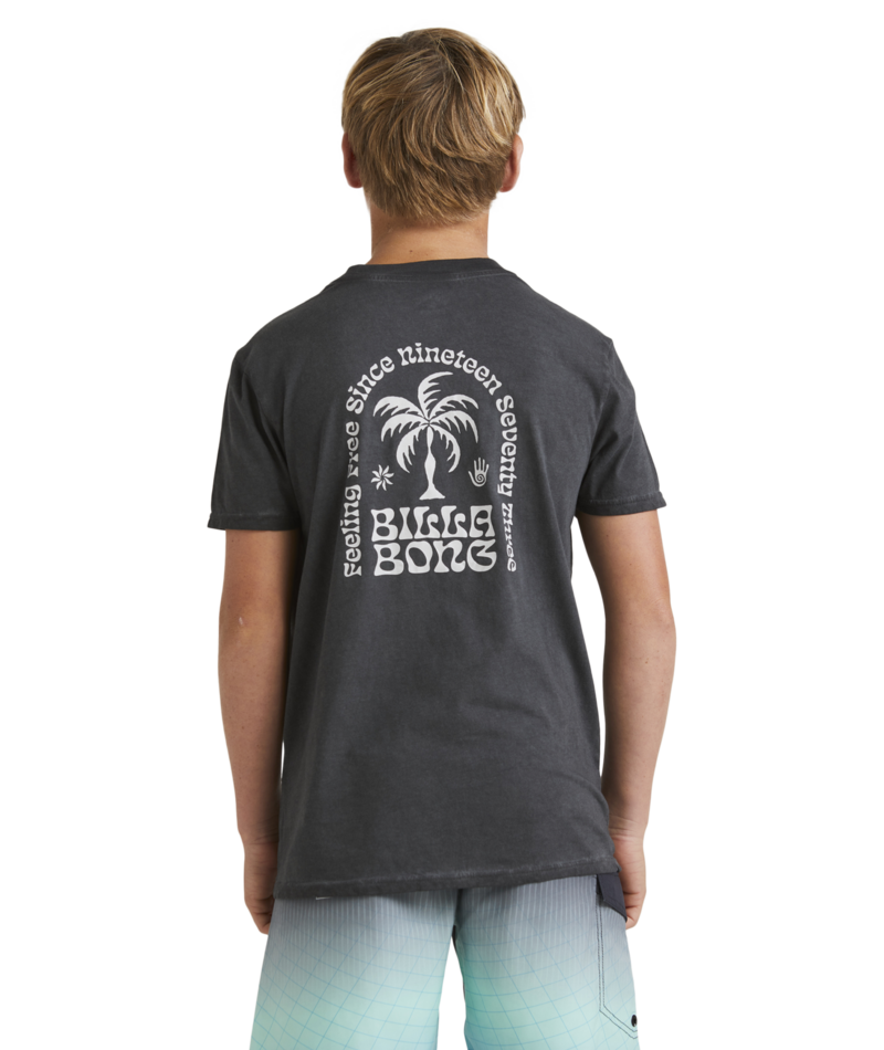 Billabong Boys Big Wave Shaz Ss in BLACK