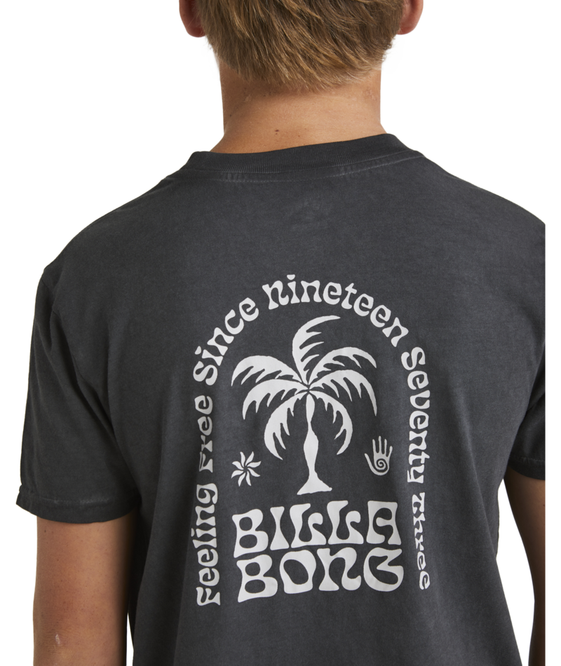 Billabong Boys Big Wave Shaz Ss in BLACK