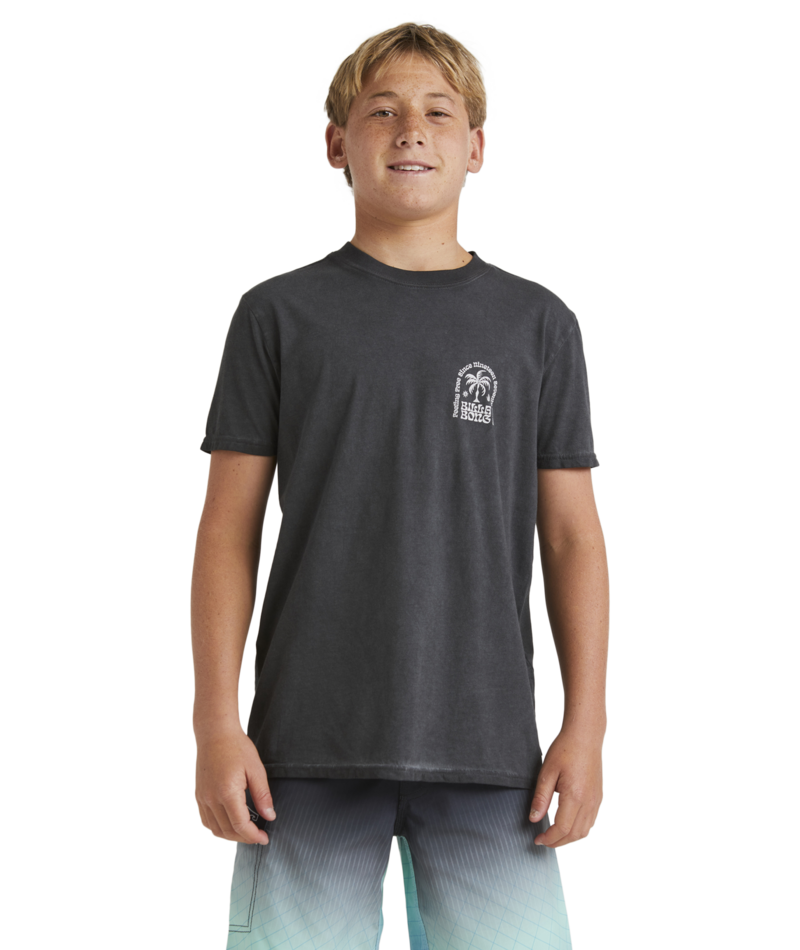 Billabong Boys Big Wave Shaz Ss in BLACK