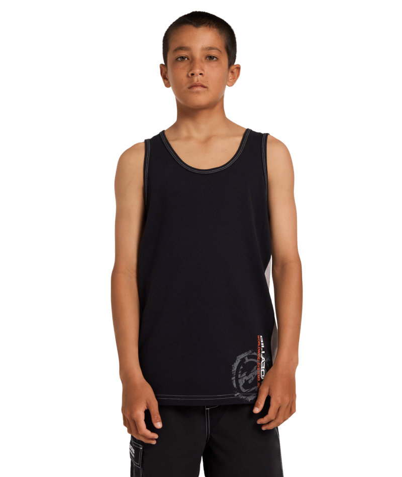 Billabong Boys Spec Blast Tank in OFF BLACK