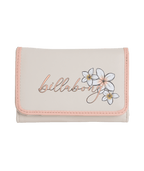 Billabong Hibiscus Haze Trifold Wallet in SALT CRYSTAL