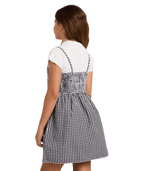 Billabong Gingham Crush Dress in BLACK WHITE
