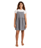 Billabong Gingham Crush Dress in BLACK WHITE