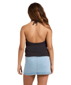 Billabong Bloom Crush Halter in OFF BLACK