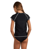Billabong Saltwater Soul Ss Rashguard in BLACK PEBBLE