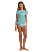 Billabong Saltwater Soul Ss Rashguard in MISTY BLUE