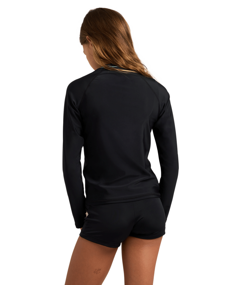 Billabong Saltwater Soul Ls Rashguard in BLACK PEBBLE
