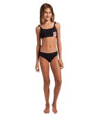 Billabong Waterlily Bralette Set in BLACK PEBBLE