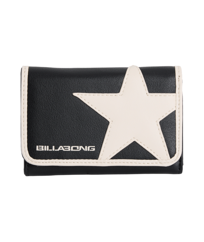 Billabong Starsurfer Trifold Wallet in BLACK PEBBLE
