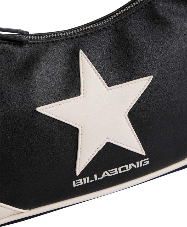 Billabong Starsurfer Shoulder Purse in BLACK PEBBLE