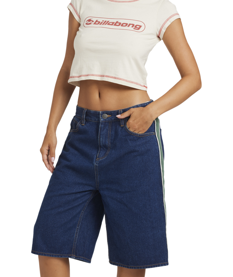 Billabong Bong Rule Denim Jort in TRUE DENIM