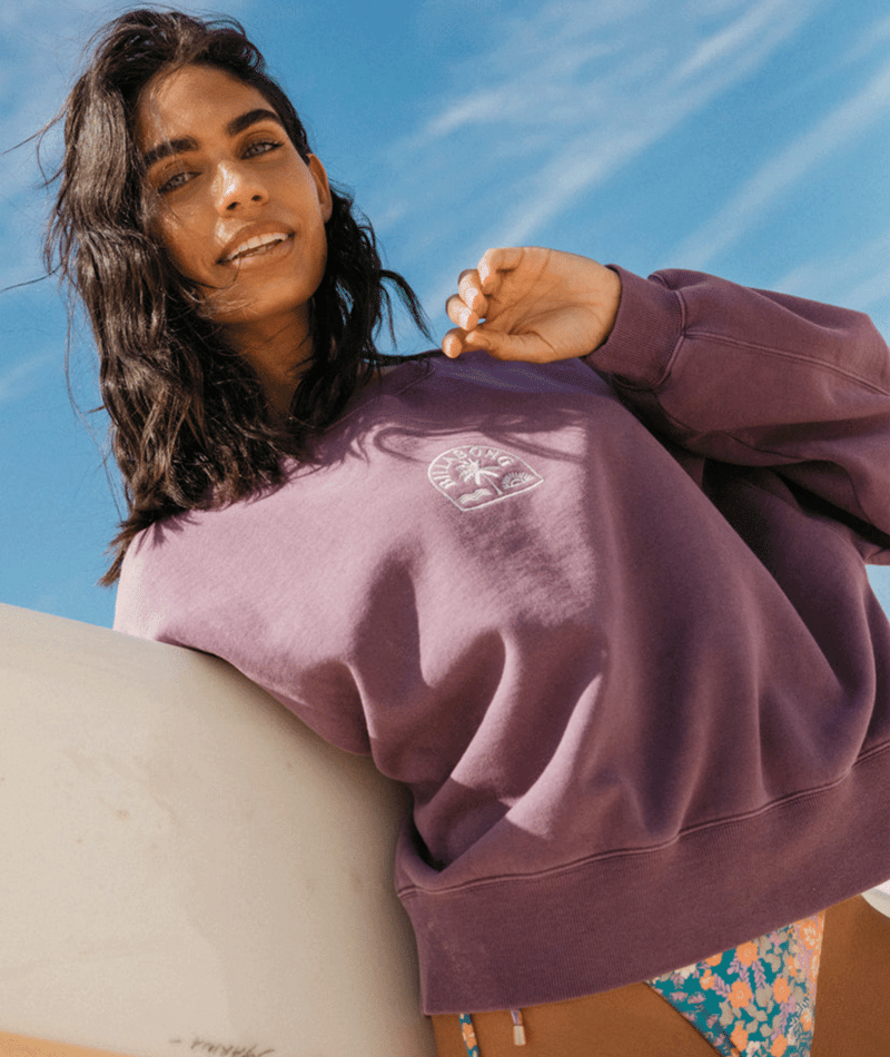 Billabong Salty Babe Cabo Crew in WASHED BERRY