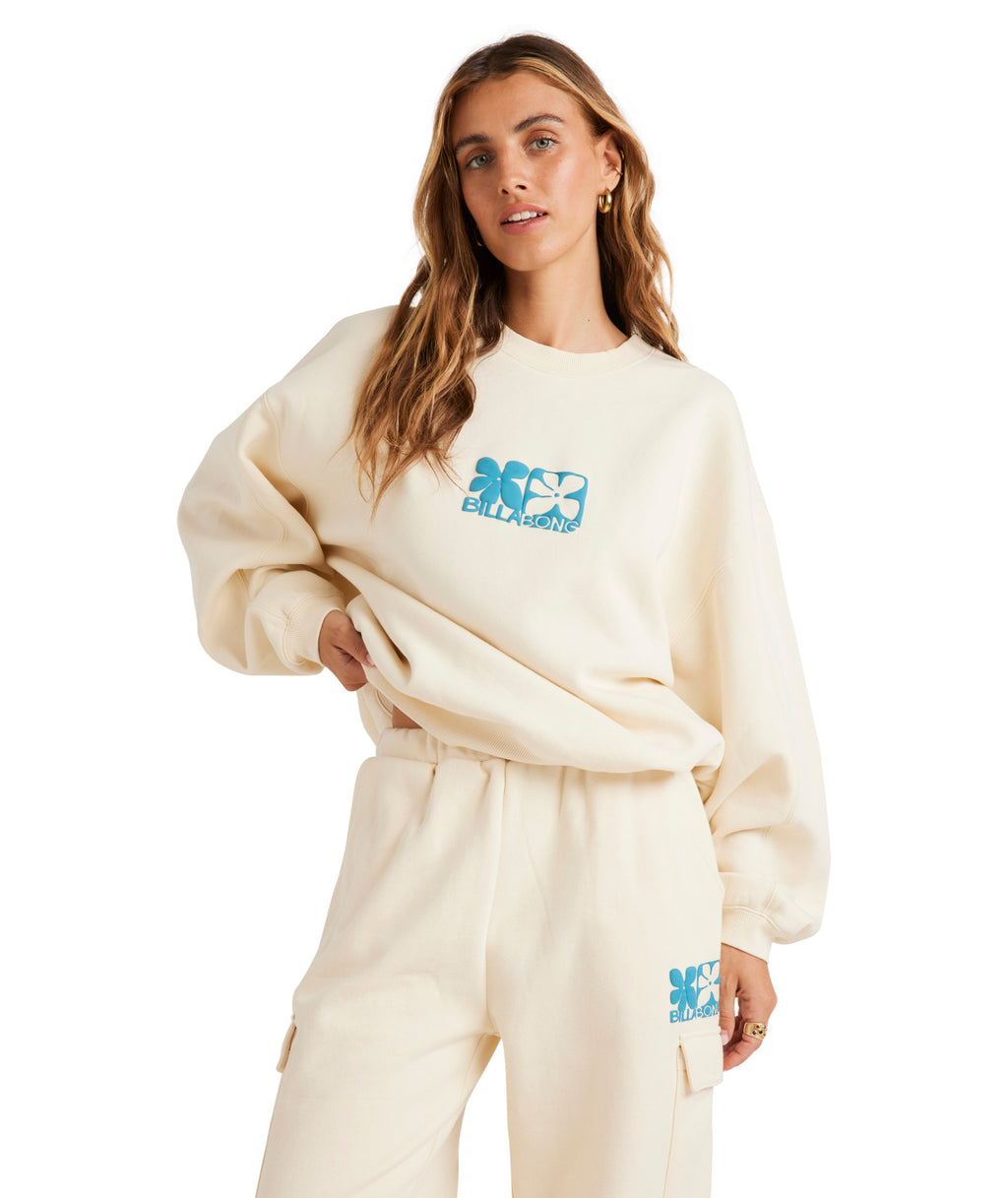 Billabong Lucky You Kendall Crew in SALT CRYSTAL
