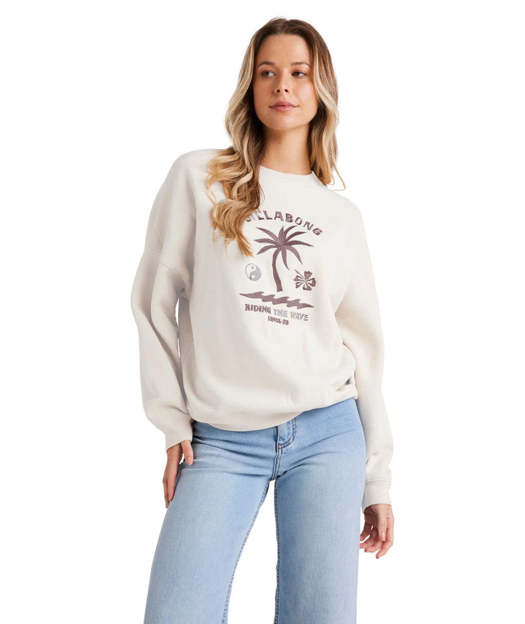 Billabong Surf Club Venice Crew in SALT CRYSTAL
