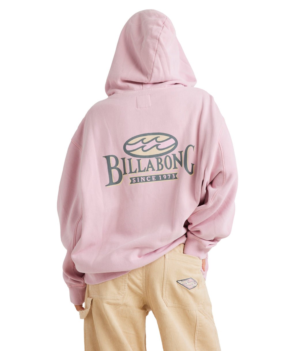 Billabong Beach Tour Hoodie in CHALK PINK