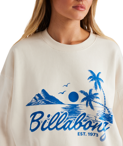Billabong Such A Vibe Kendall Crew in SALT CRYSTAL