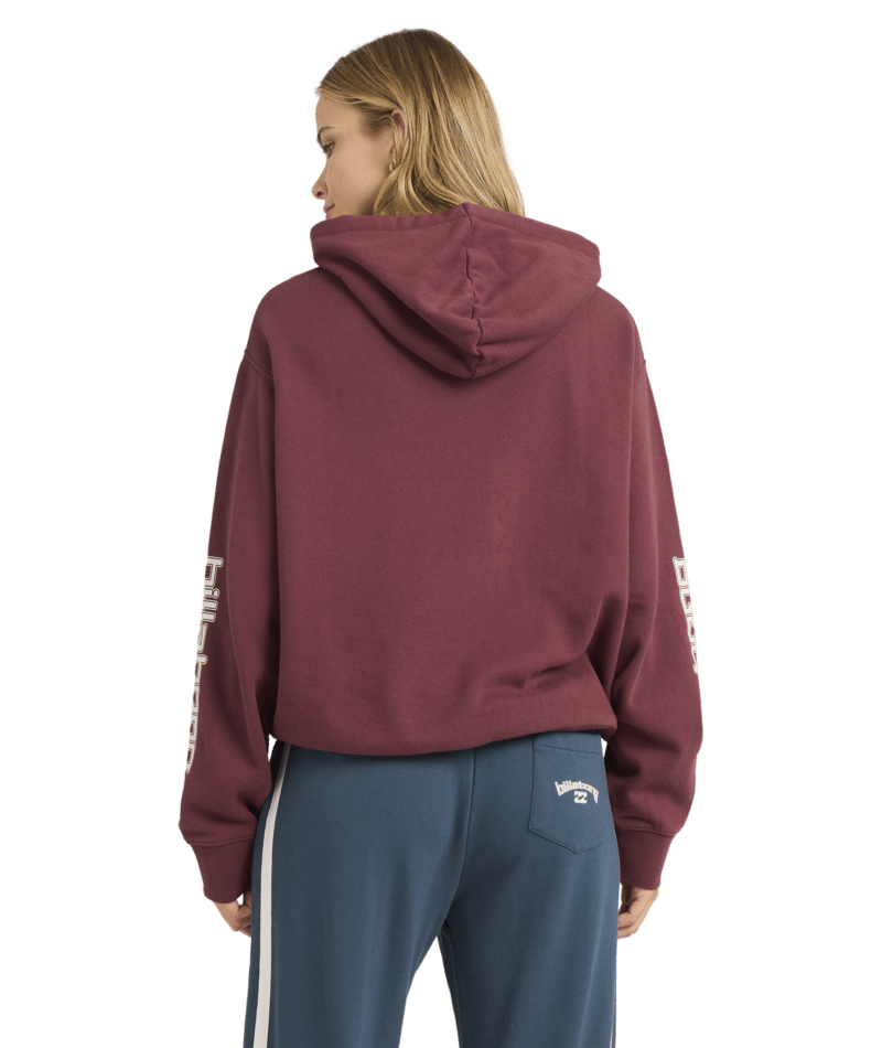 Billabong Easy Waves Hoodie in DEEP RED