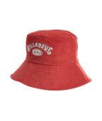 Billabong Living 73 Bucket Hat in RED CRUSH