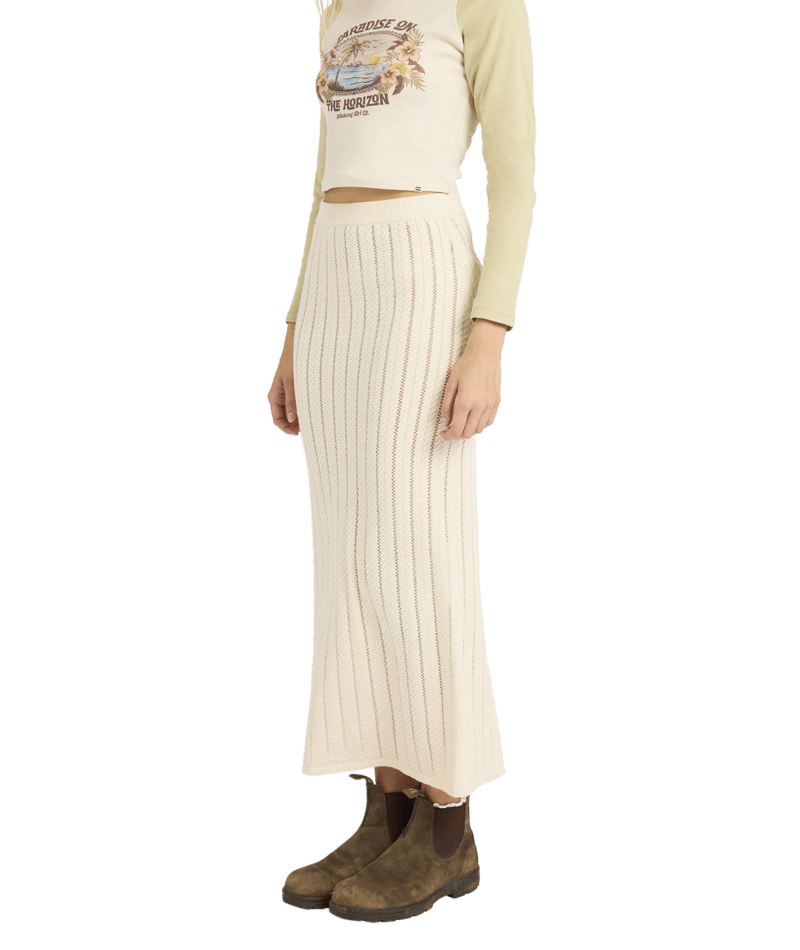 Billabong Mindy Maxi Skirt in WHITECAP