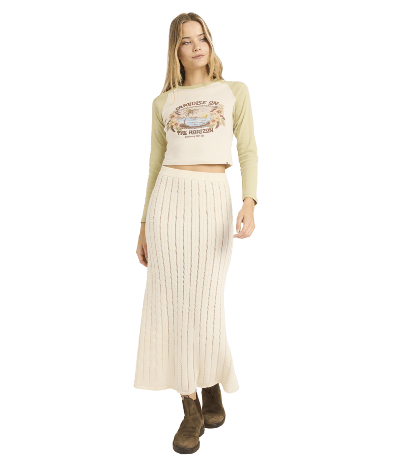 Billabong Mindy Maxi Skirt in WHITECAP